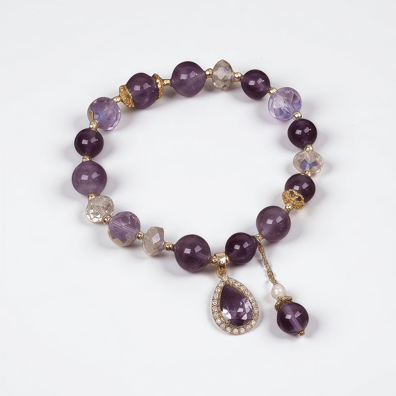 The Amethyst Teardrop Healing Bracelet