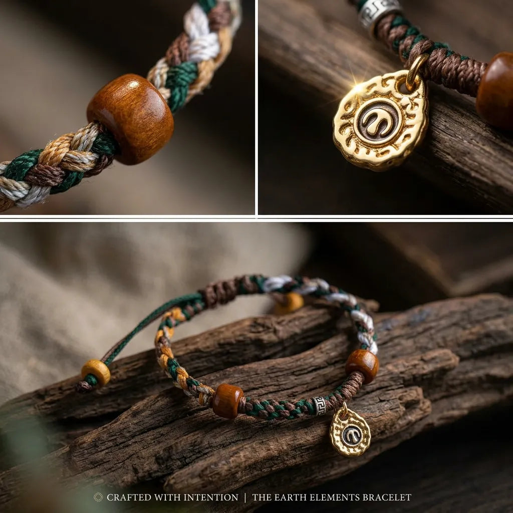 Tibetan Inspired Hand-Knotted Artisan Braided Wristband