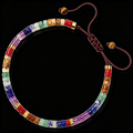 Natural Multi-Gemstone Handwoven Healing Energy Bracelet