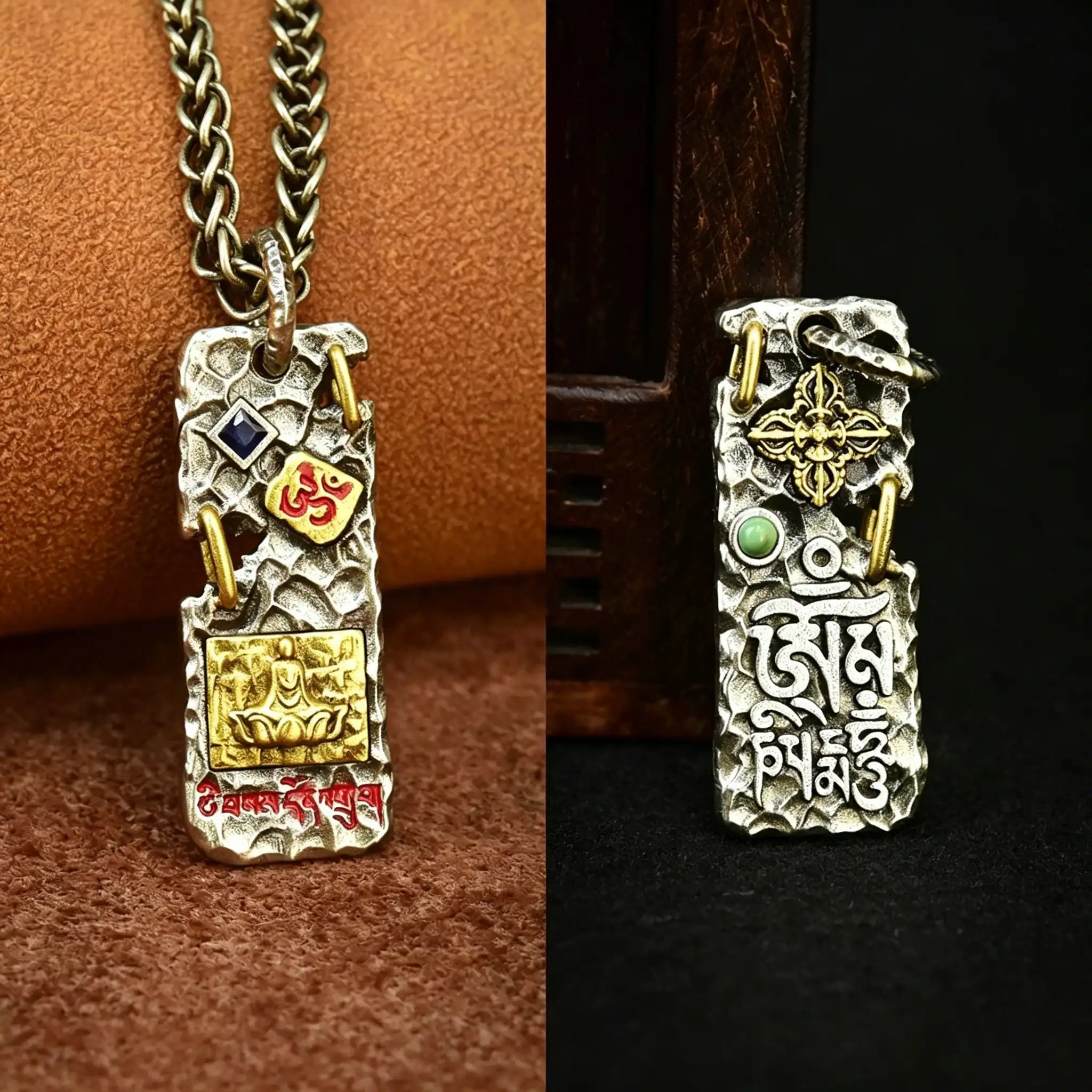 Tibetan Buddhist Faceless Buddha Pendant with Chain
