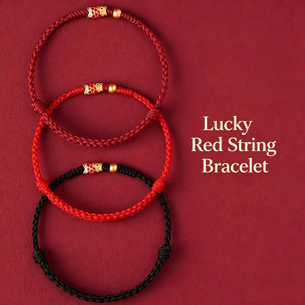 Artisan Woven Good Luck Red Rope Bracelet