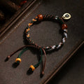 Tibetan Inspired Hand-Knotted Artisan Braided Wristband