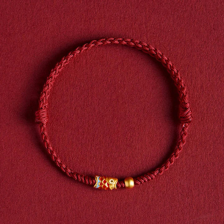 Artisan Woven Good Luck Red Rope Bracelet