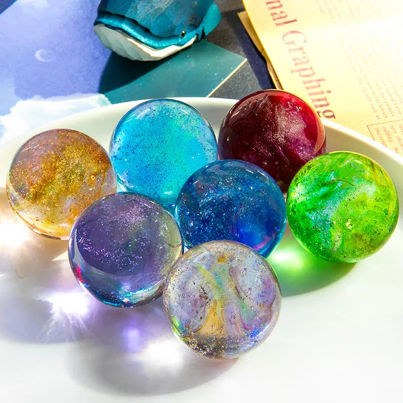 The Aura Oasis: 7 Chakras Light-Up Crystal Sphere with LED Base