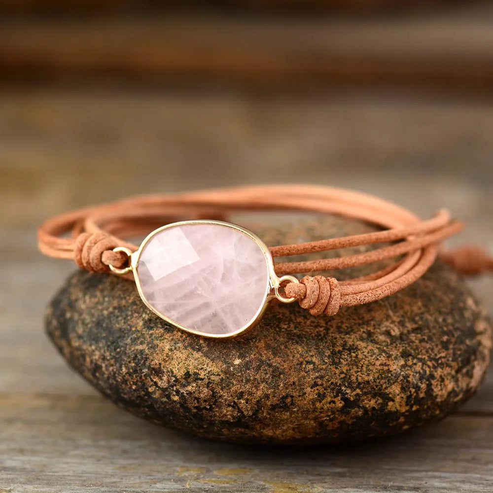 High End Wrap Bracelet Natural Stones Amazonite Boho Long Friendship Bracelet Statement Bracelets Women Gifts Dropshipping
