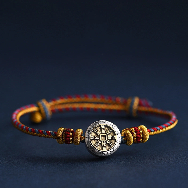 Ancient Spirit Coin Woven Protection Bracelet