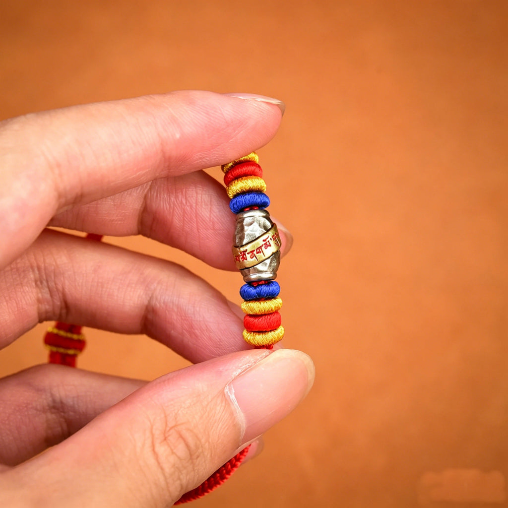 Tibetan Goddess of Wealth Zhaki Lhamo Mantra Bracelet