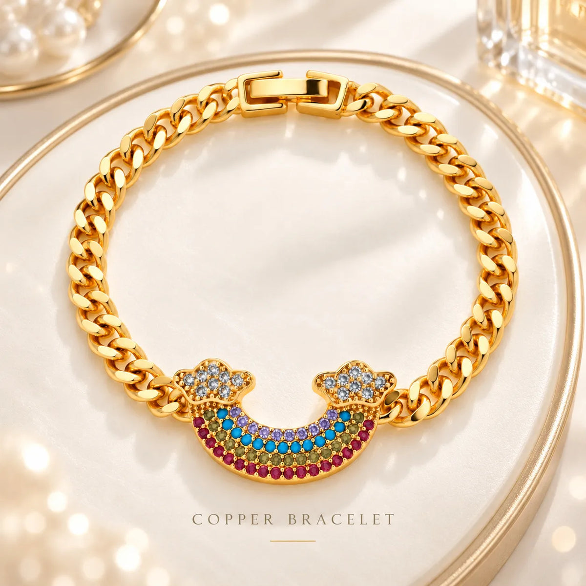 Rainbow Cubic Zirconia Bracelet