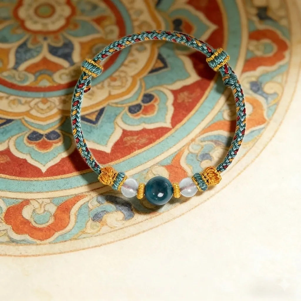 Agate Peace Braided Bracelet