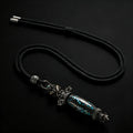 Vajrayana 9-Eyed Dzi Bead Pendant for Protection & Luck