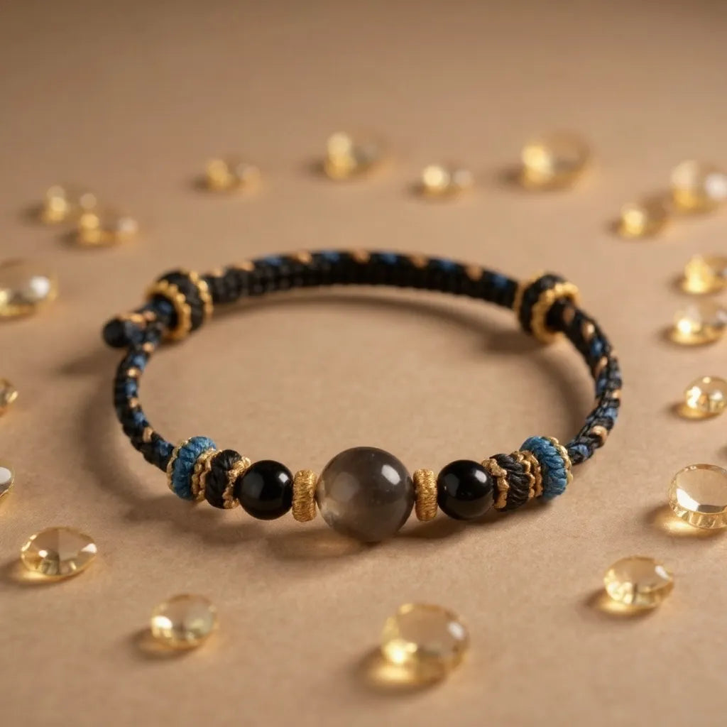 Agate Peace Braided Bracelet