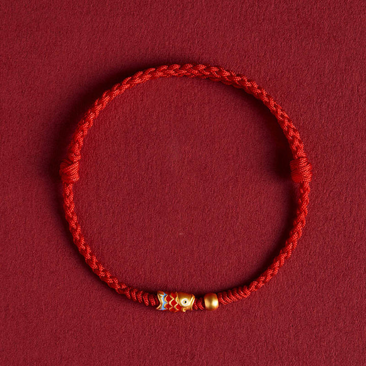 Artisan Woven Good Luck Red Rope Bracelet