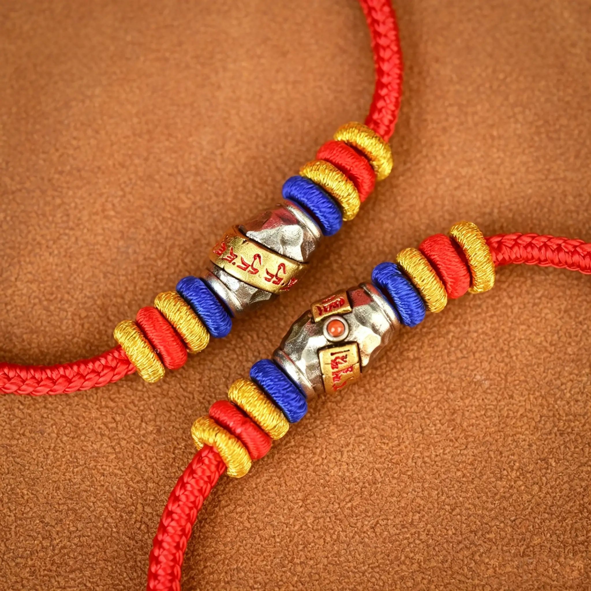 Tibetan Goddess of Wealth Zhaki Lhamo Mantra Bracelet