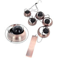 Sacred Lotus - Tiered Antique Copper Finish Wind Chime for Protection & Peace
