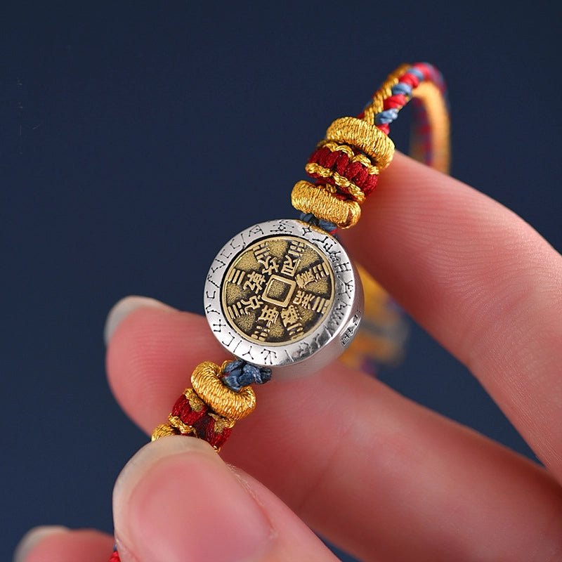 Ancient Spirit Coin Woven Protection Bracelet