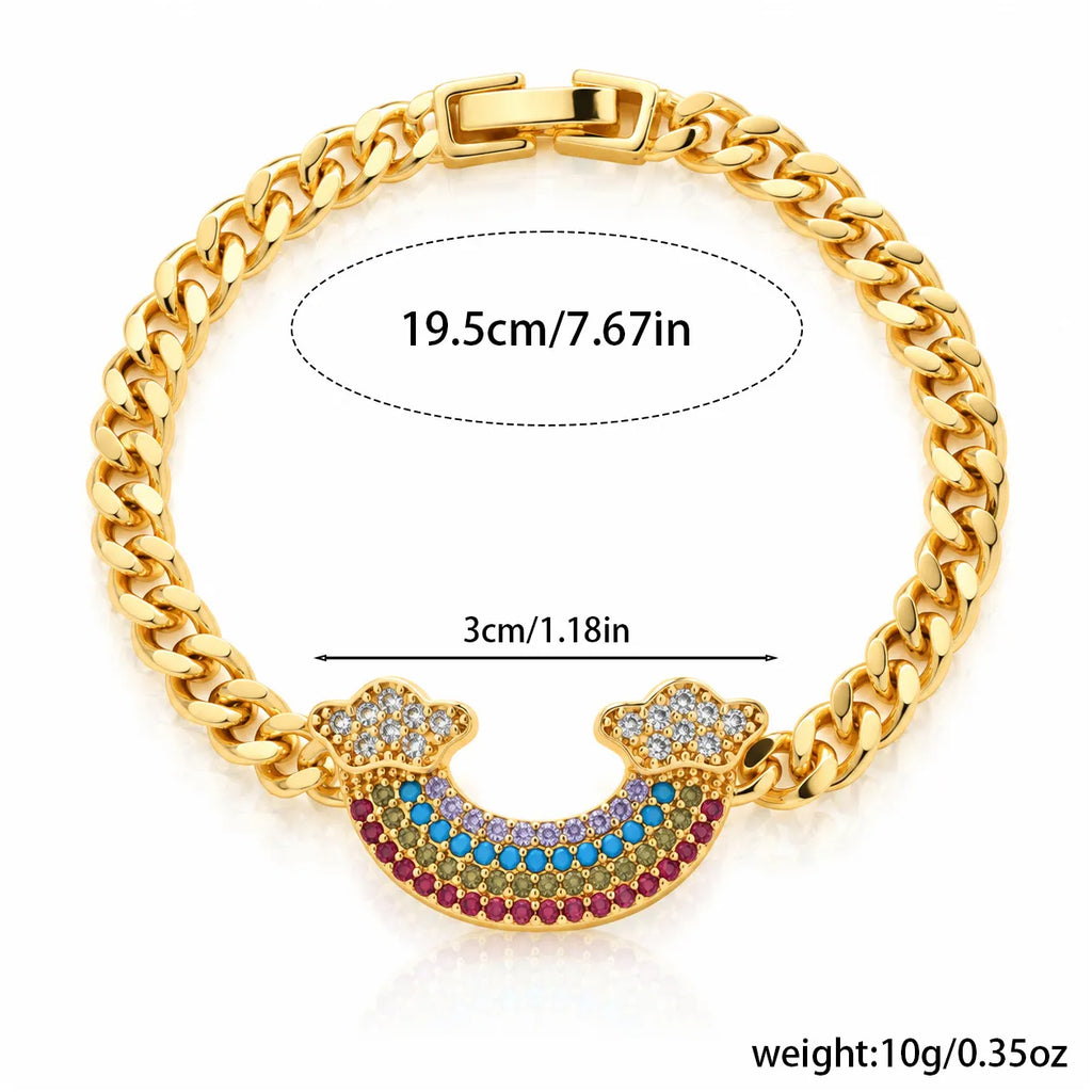 Rainbow Cubic Zirconia Bracelet