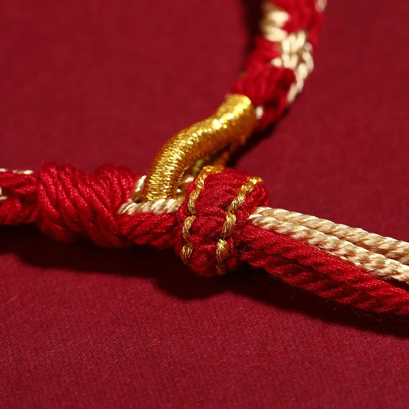 Five Wealth Gods Eight-Strand Woven Good Fortune Bracelet