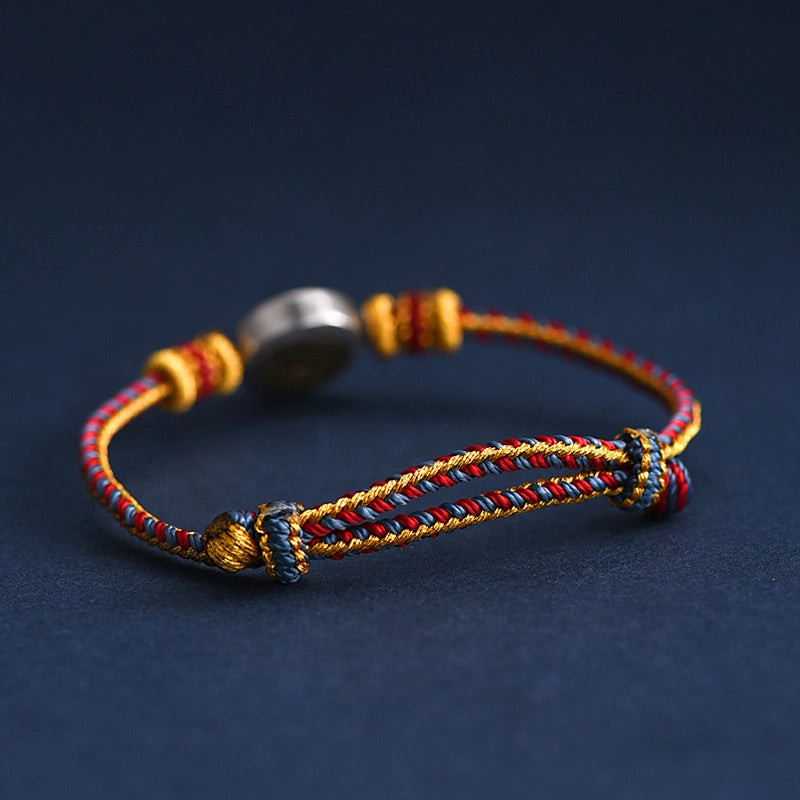 Ancient Spirit Coin Woven Protection Bracelet