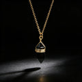 Wire-Wrapped Hexagonal Crystal Point Necklace