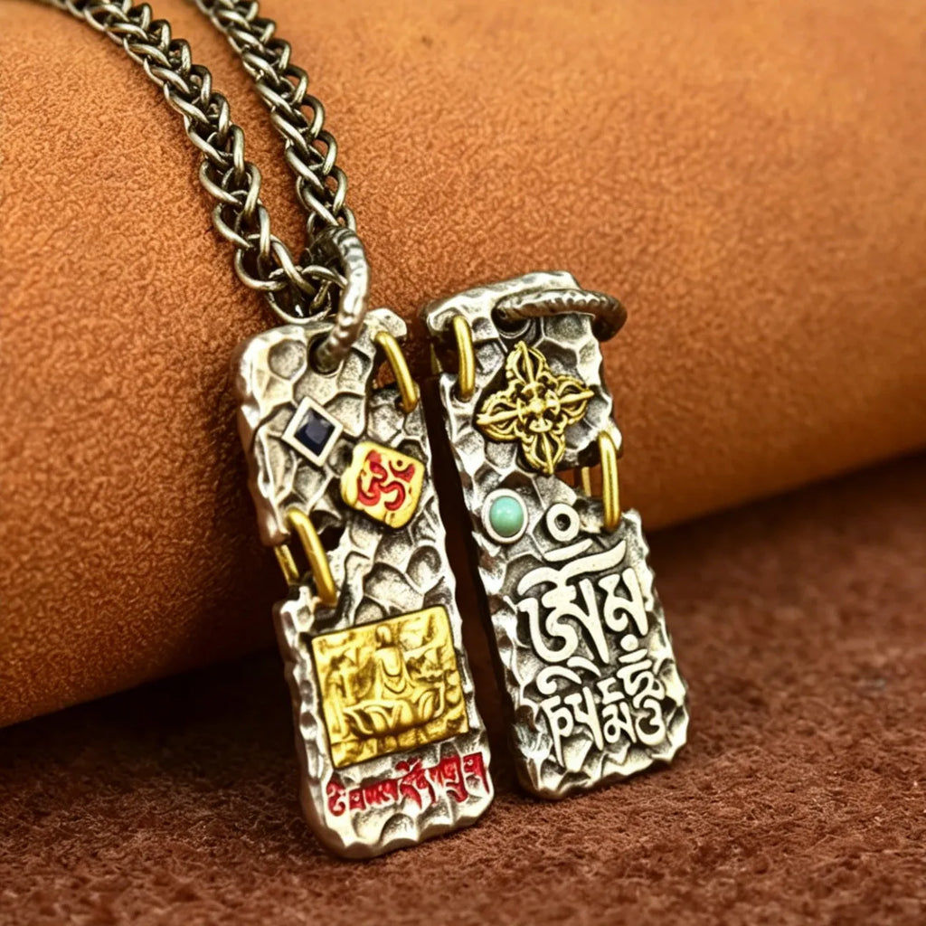 Tibetan Buddhist Faceless Buddha Pendant with Chain