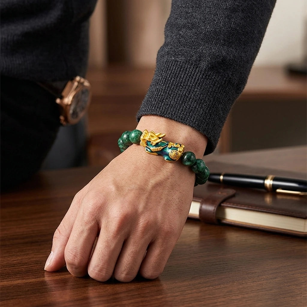 FengShui PiXiu Jade Protection Bracelet