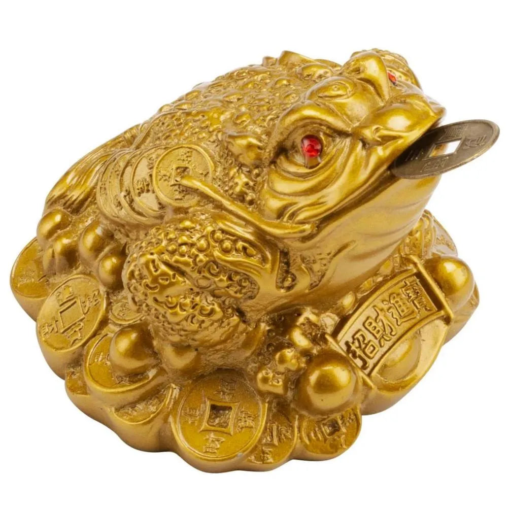 Sacred Lotus - Golden Money Toad for Prosperity & Wealth