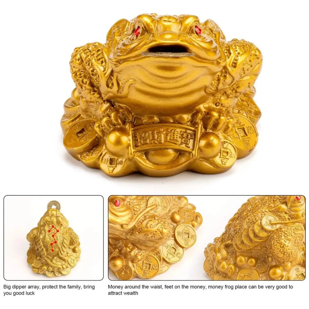 Sacred Lotus - Golden Money Toad for Prosperity & Wealth