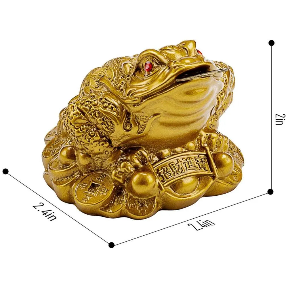 Sacred Lotus - Golden Money Toad for Prosperity & Wealth