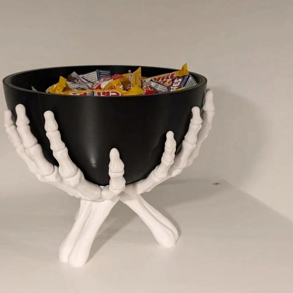 Halloween Skeleton Hand Candy Bowl