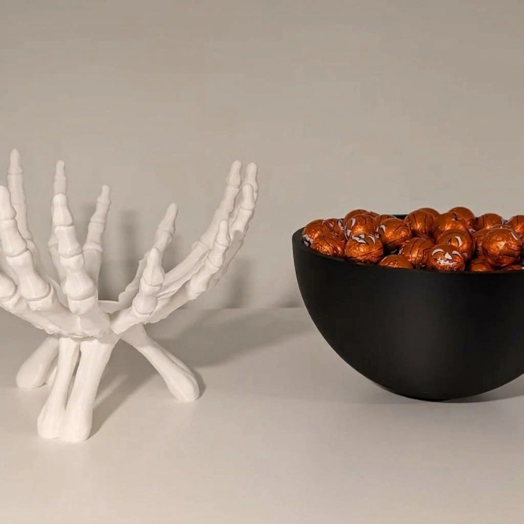 Halloween Skeleton Hand Candy Bowl
