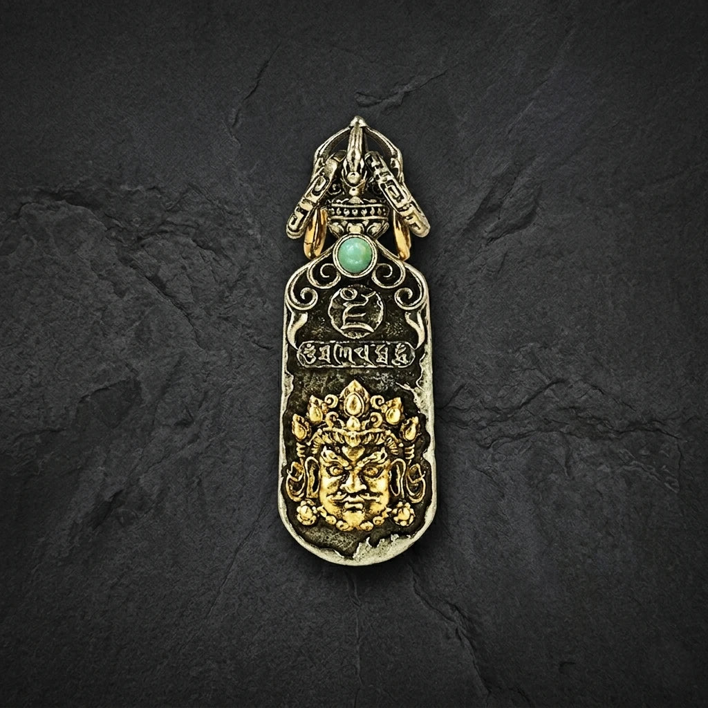 Jambhala Pendant Necklace - Buddhist Wealth God Lucky Amulet