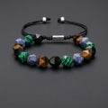 Geometric Faceted Natural Stone Bracelet