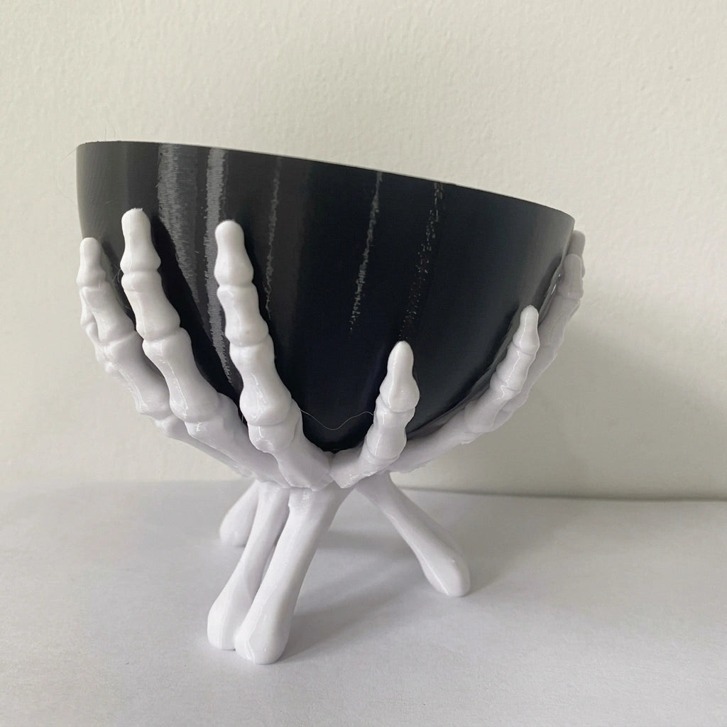 Halloween Skeleton Hand Candy Bowl