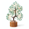 Sacred Lotus - Green Aventurine Crystal Tree for Prosperity & Emotional Healing