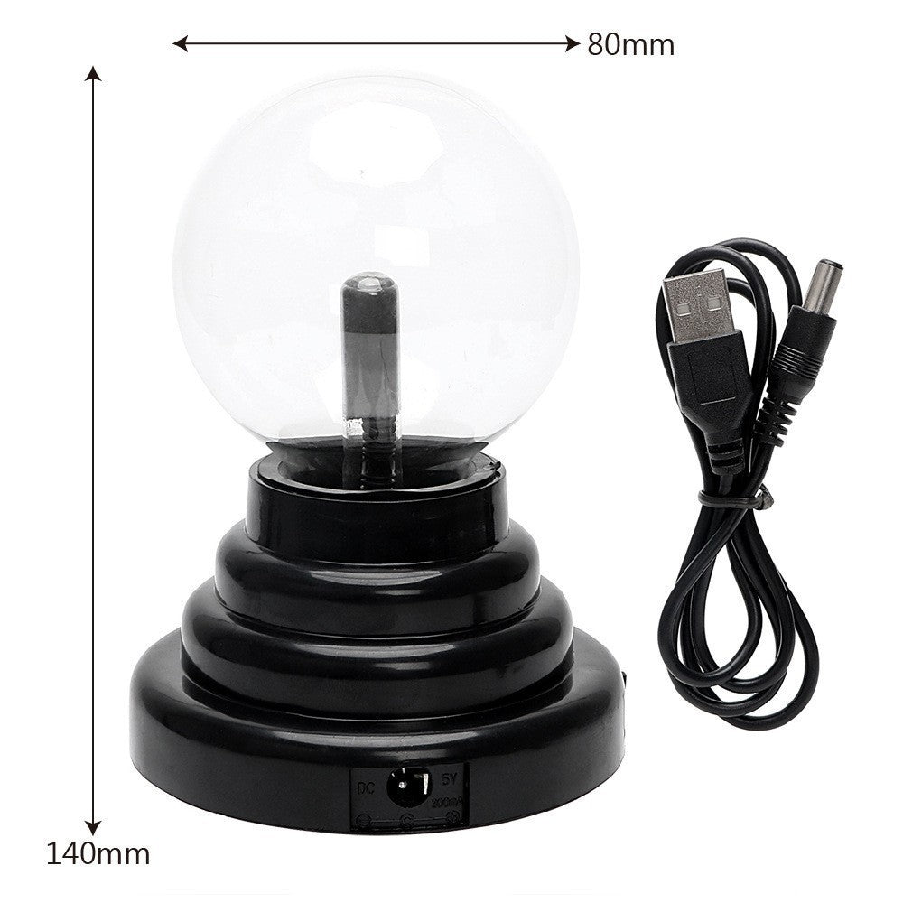 3 Inch Plasma Ball with Heart-shaped Glass