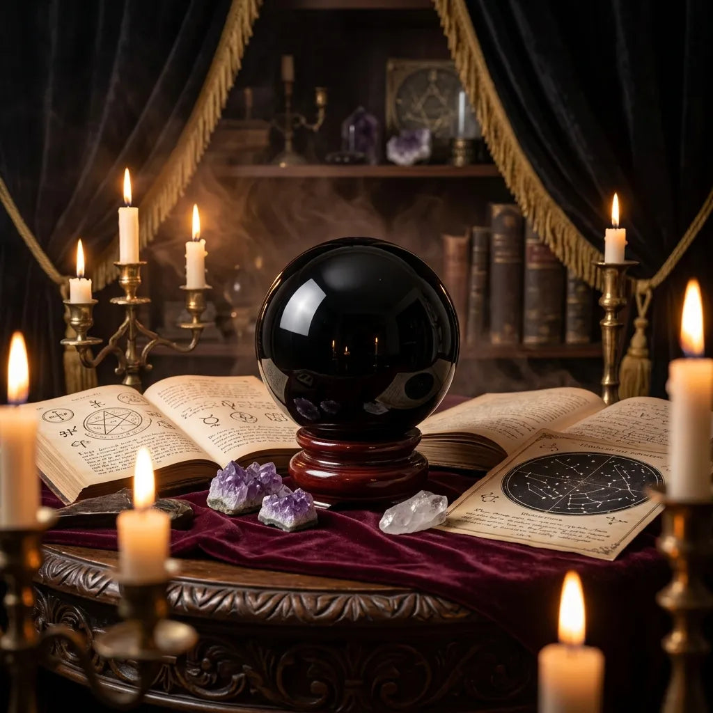 Obsidian Crystal Sphere to Shield Against Negative Energy