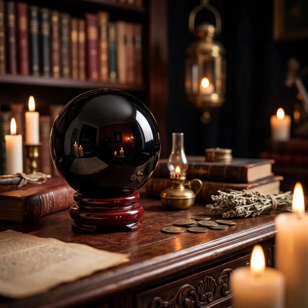 Obsidian Crystal Sphere to Shield Against Negative Energy