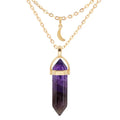 Genuine Crystal Pillar Pendant - Modern Chakra Healing Jewelry